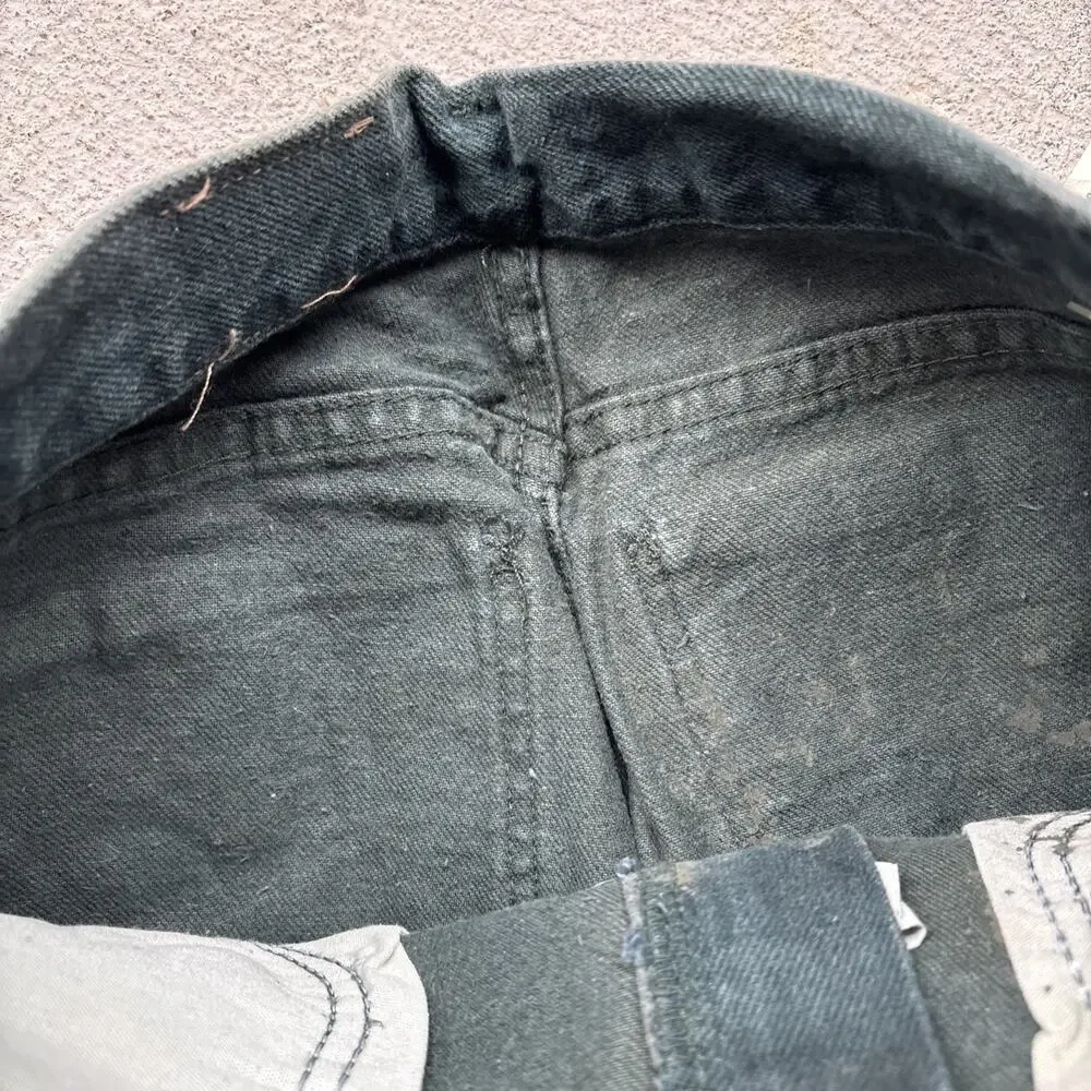 Deadstock Vintage Denim Lee Junior 300 Relaxed Fit Tapered Leg 7 Overdyed Jeans